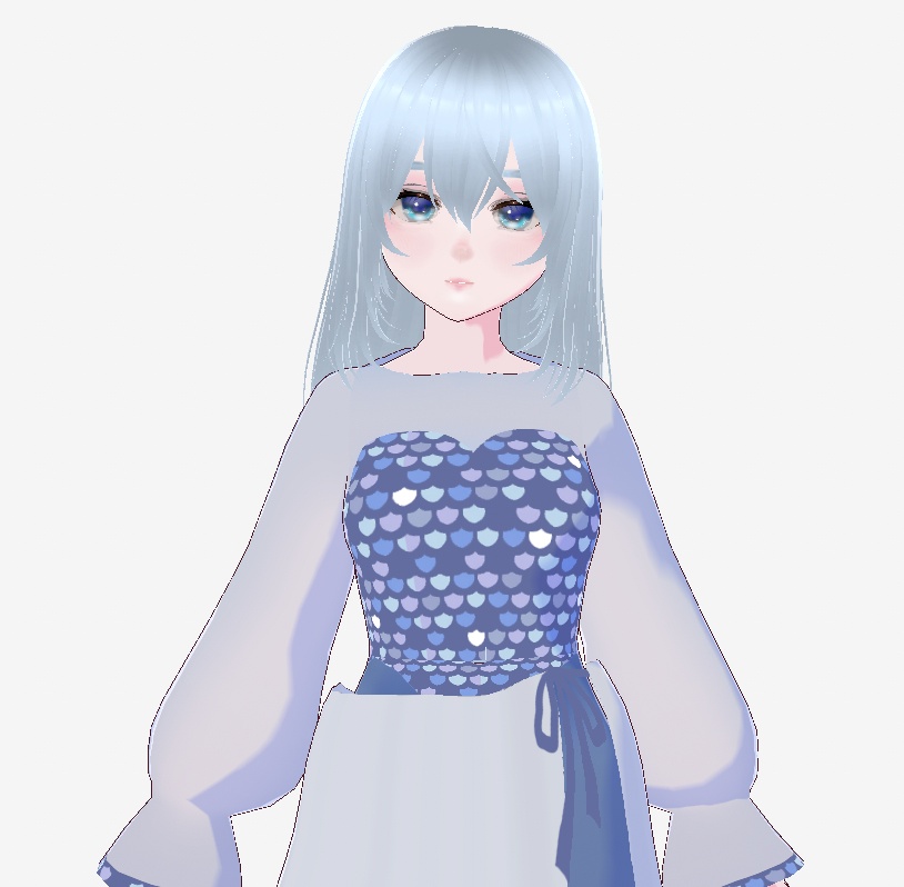 Mermaid Scale Dress|マーメイドスケールドレス【VRoid・XWear対応】