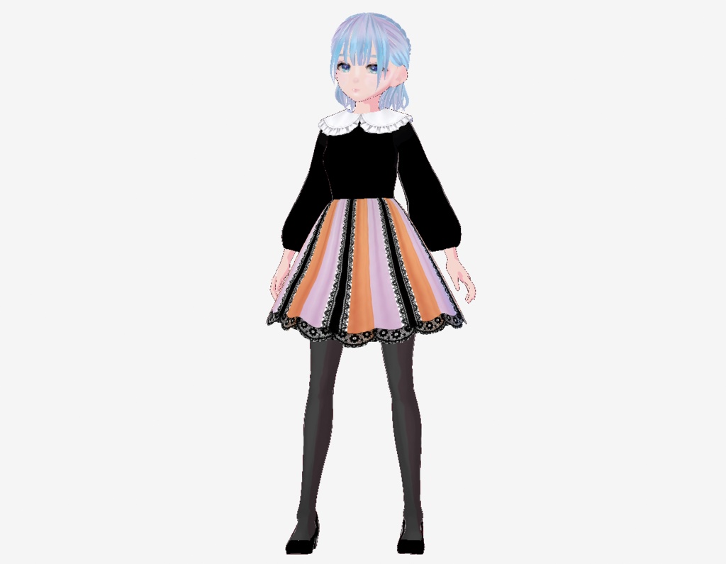 【期間限定無料】Halloween Lace Dress|VRoid衣装