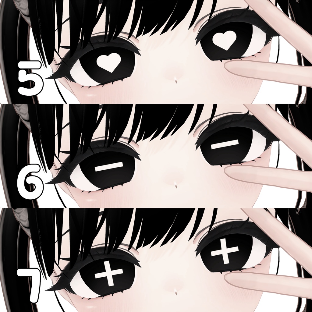 【Manuka マヌカ】 Geometric Eye Textures (7 Shapes)