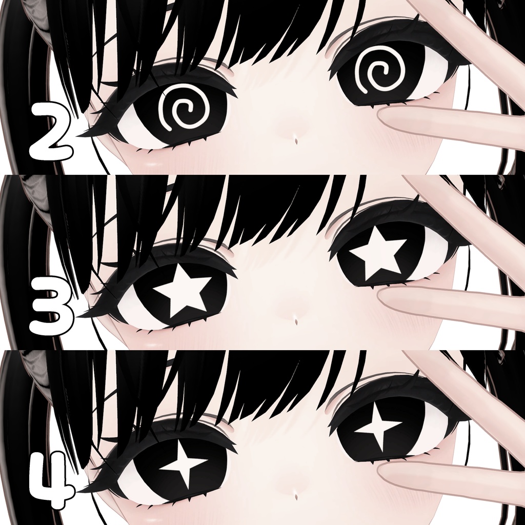 【Manuka マヌカ】 Geometric Eye Textures (7 Shapes)