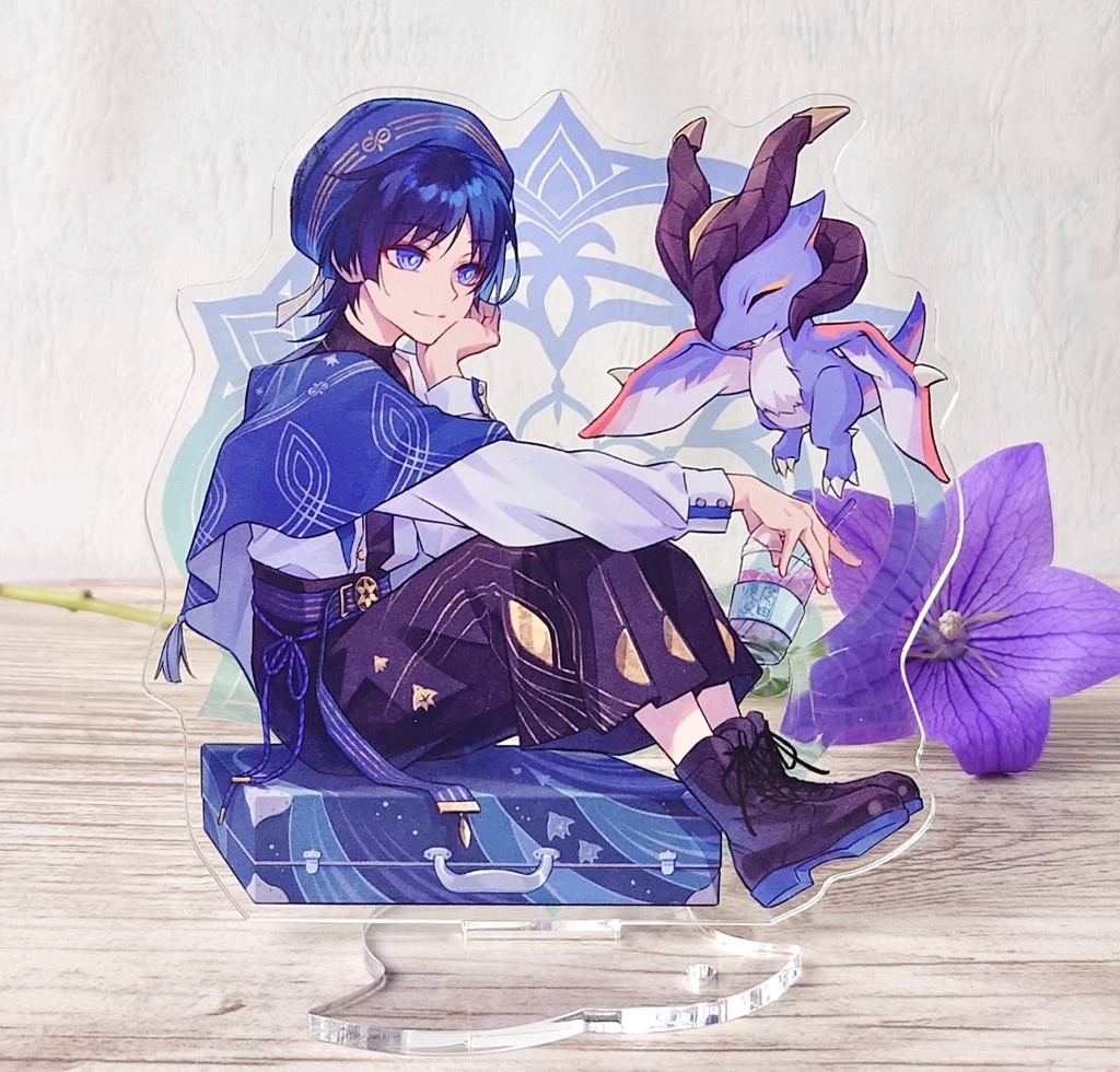 モチーフ服🧳お出掛けアクスタ 放浪者&ちびドゥリン 楓原万葉