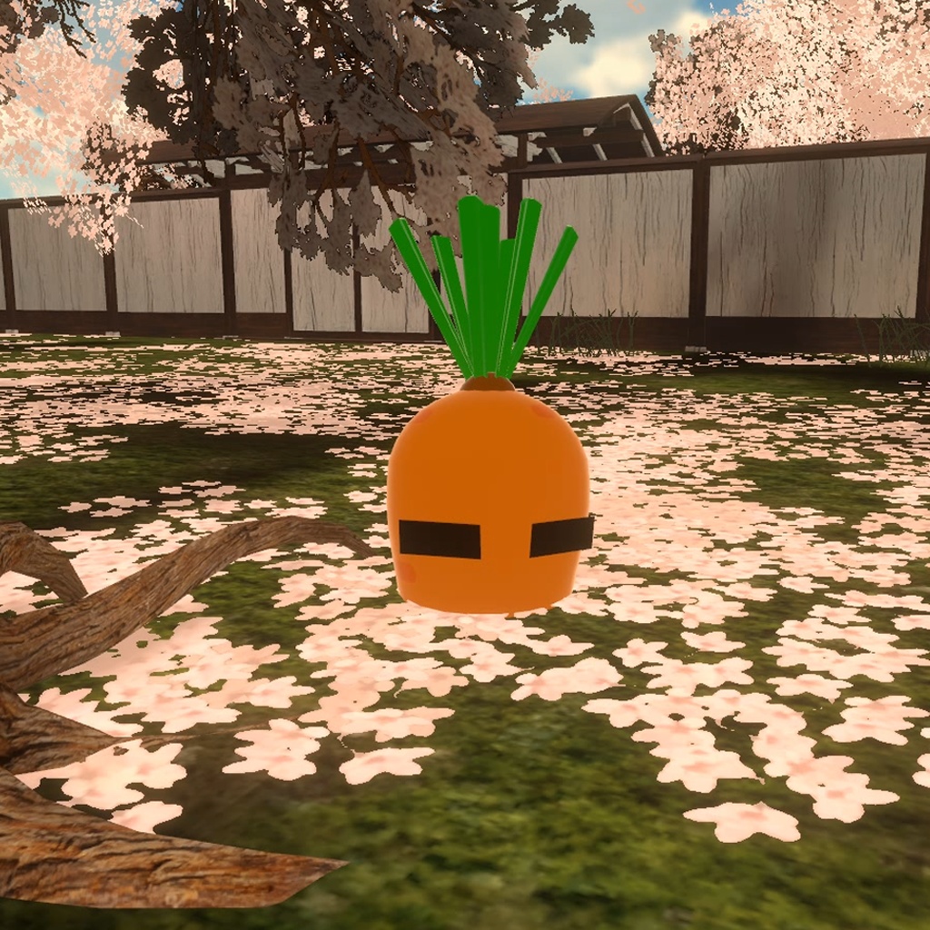 【オリジナル3Dモデル】にんじん族-マスコットVer