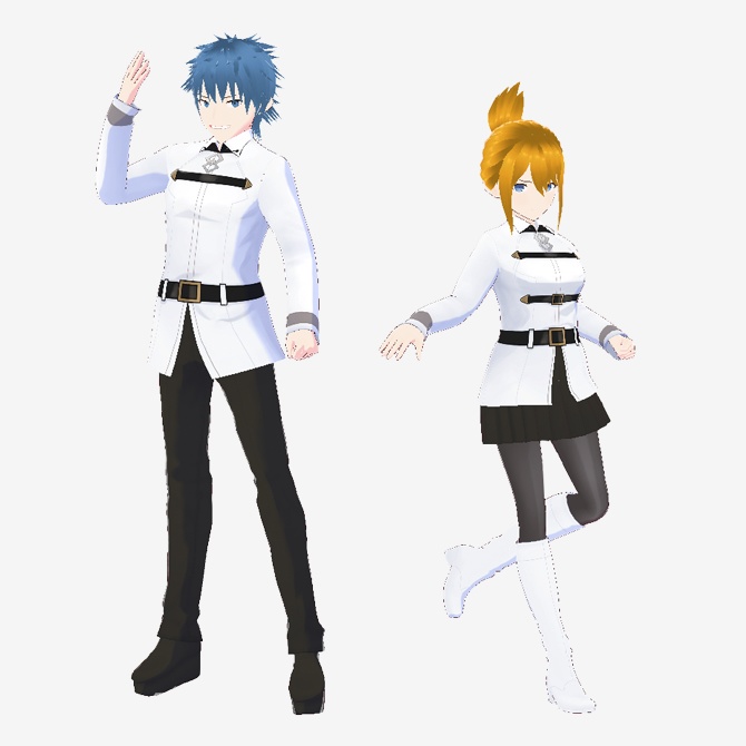 【VRoid用】ソシャゲ風制服タイプA