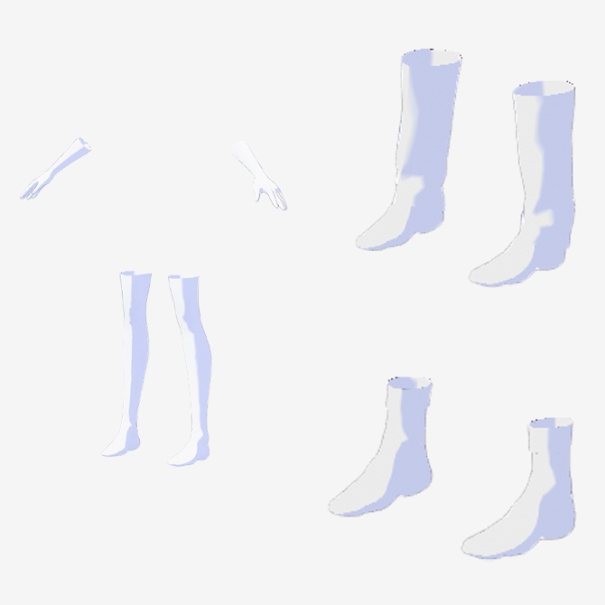 【VRoid用】ライトノベル風学生服レディースタイプA