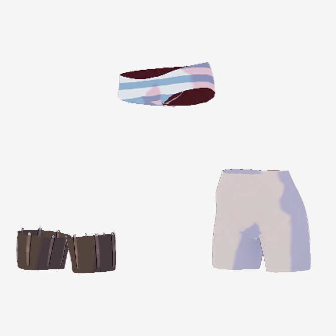 【VRoid用】ライトノベル風学生服レディースタイプA