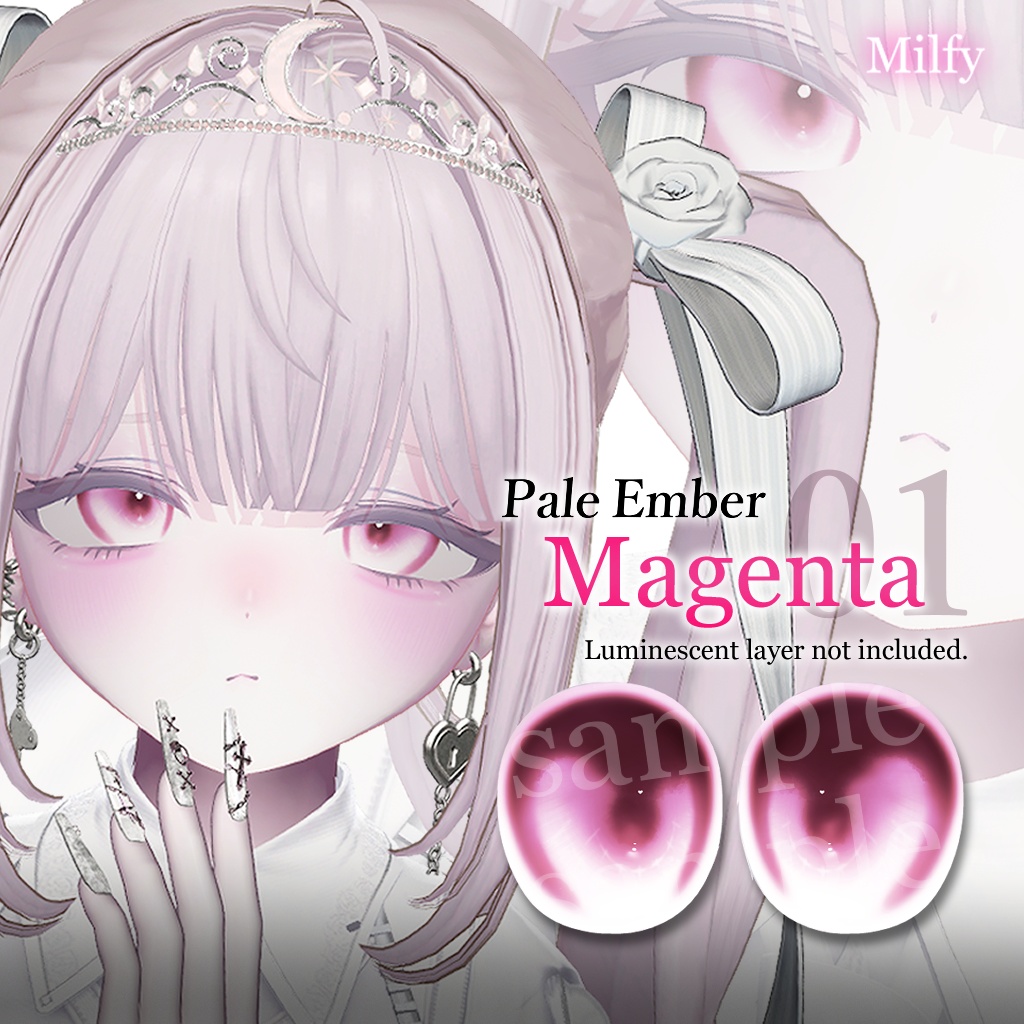 【14アバター対応】Pale Ember【Eye Texture】