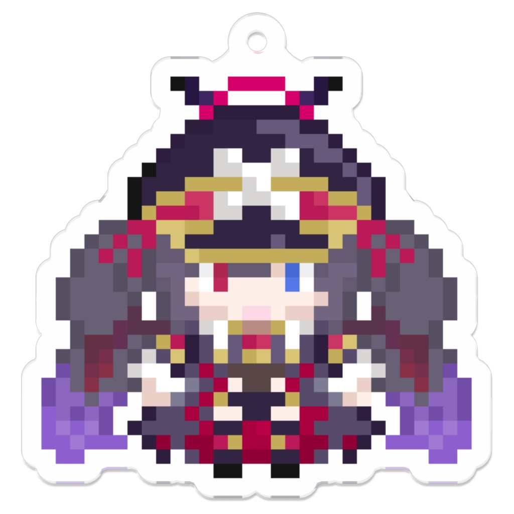 ちびドットパテルちゃんアクキー(50×50mm))