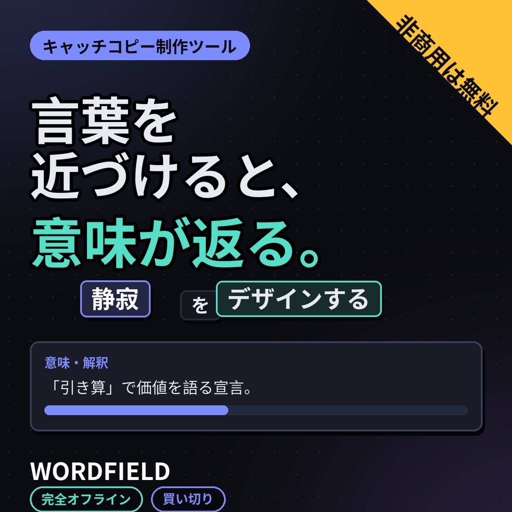 WORDFIELD コピーライター・企画職のための発想キャンバス