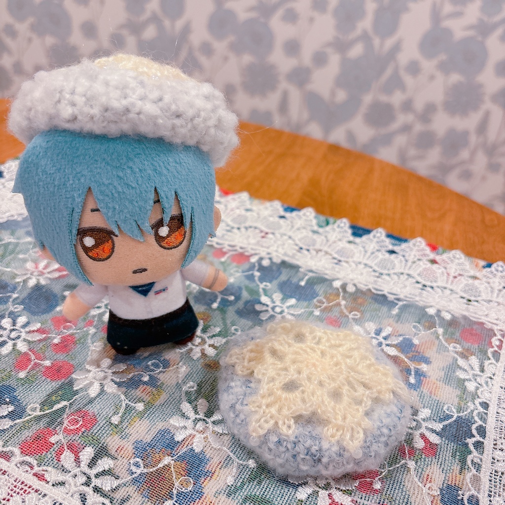 雪の結晶の毛糸のベレー帽