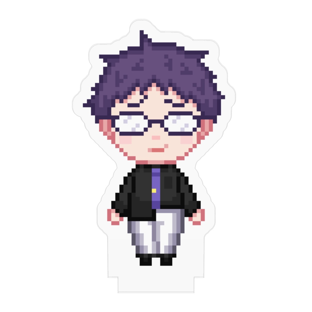 紫音ミノ_裏 ドットアクリルフィギュア