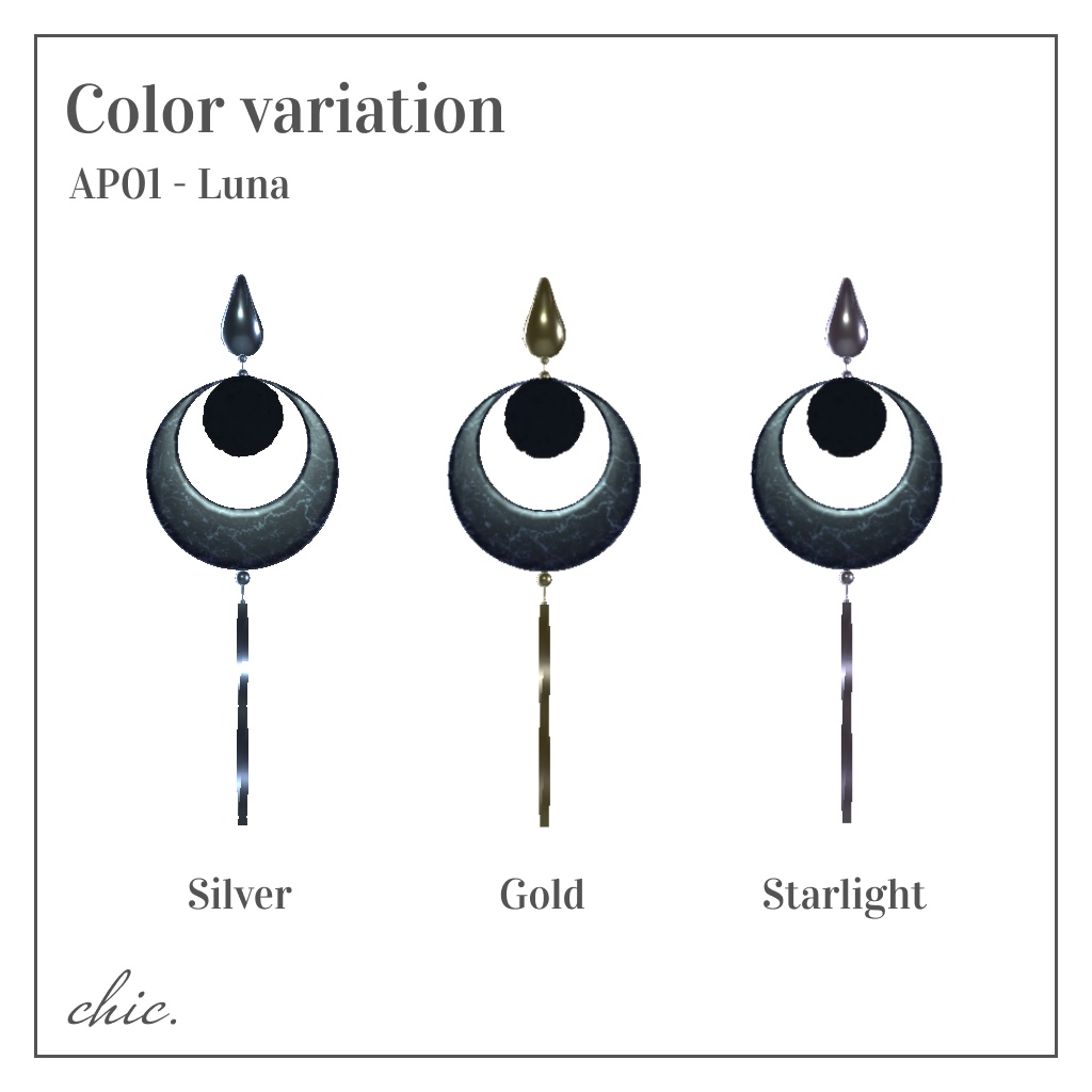 【AP01】Luna - Hoop Earrings