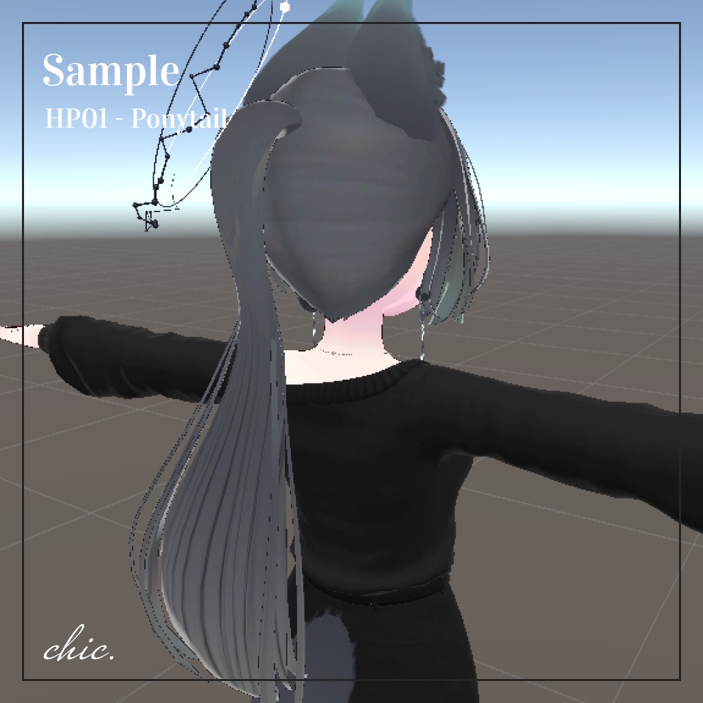 【HP01】Ponytail - Leefa only / リーファ専用髪型モデル