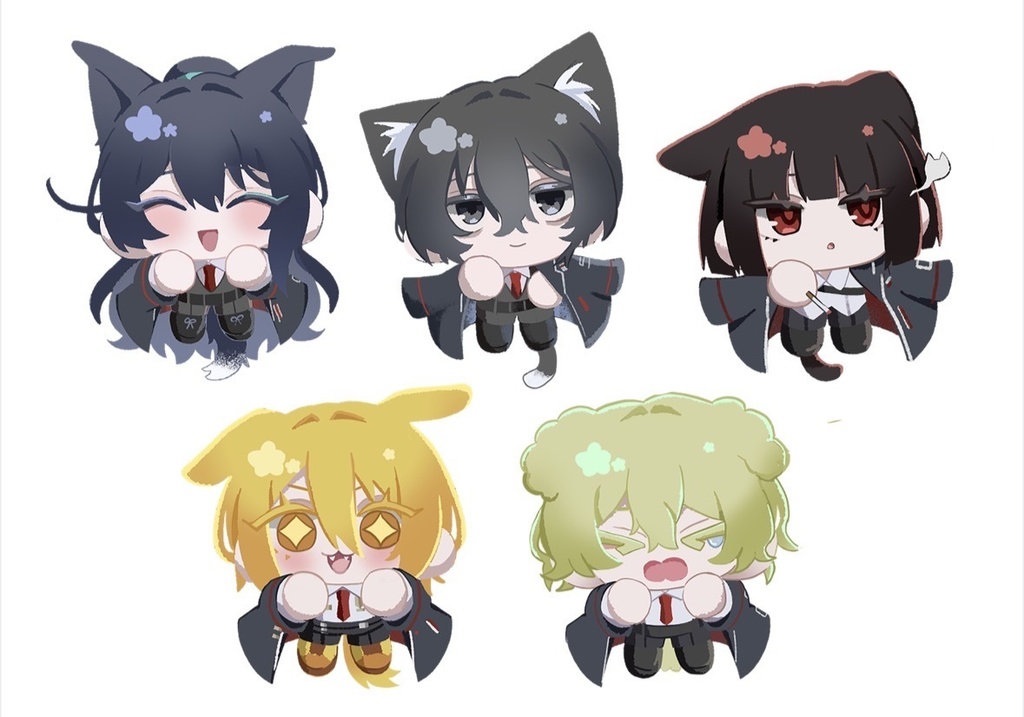 ケモ囚人 ステッカー 5枚セット