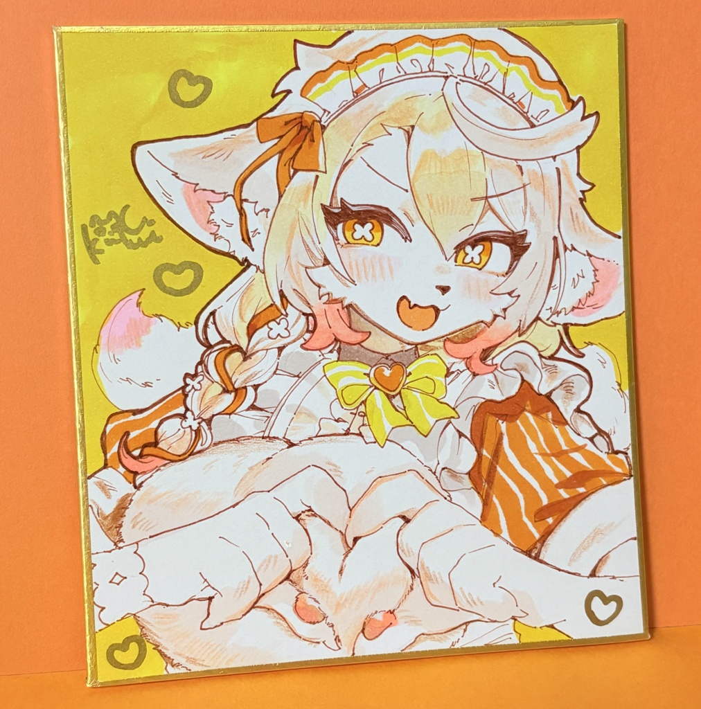 【支払い後から制作開始】カラー色紙を依頼する【12x13.5cm】