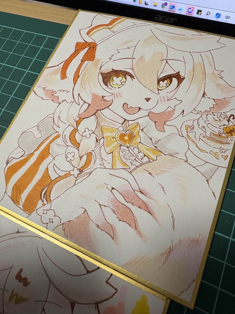 【支払い後から制作開始】カラー色紙を依頼する【12x13.5cm】