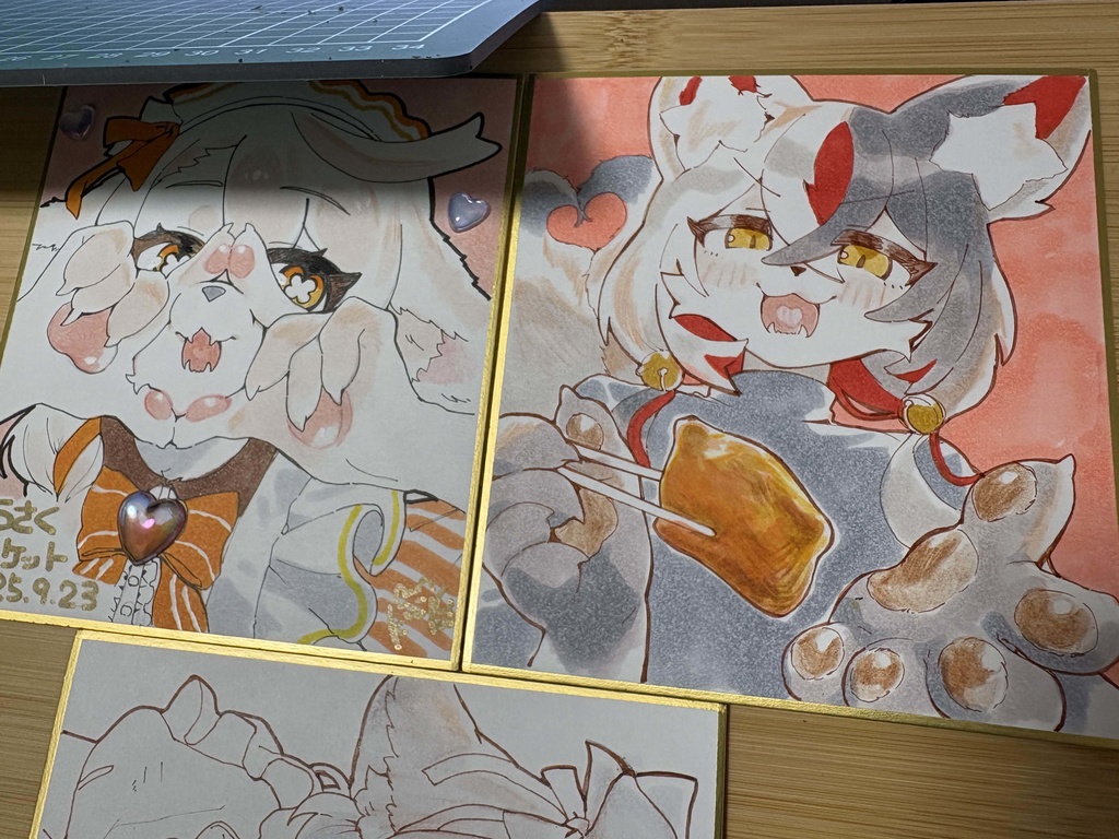 【支払い後から制作開始】カラー色紙を依頼する【12x13.5cm】