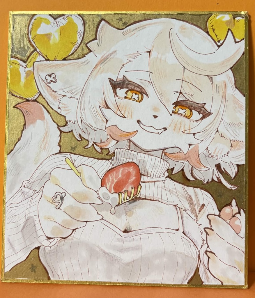 【支払い後から制作開始】カラー色紙を依頼する【12x13.5cm】