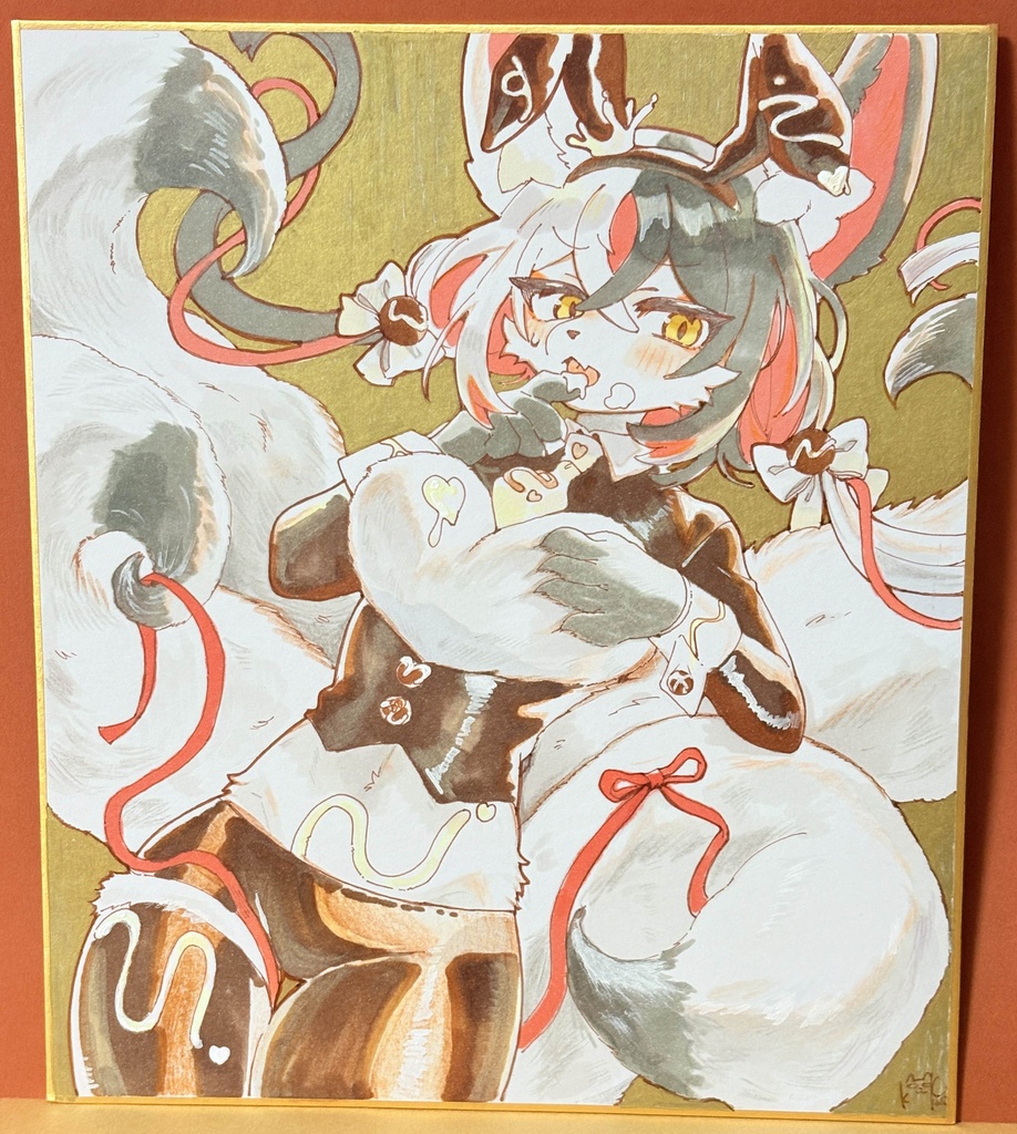 【支払い後から制作開始】カラー中サイズ色紙を依頼する【18x21cm】