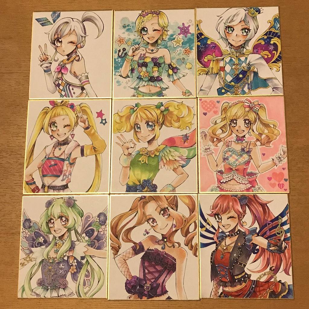 アイカツ色紙 Mokomoko74 Booth