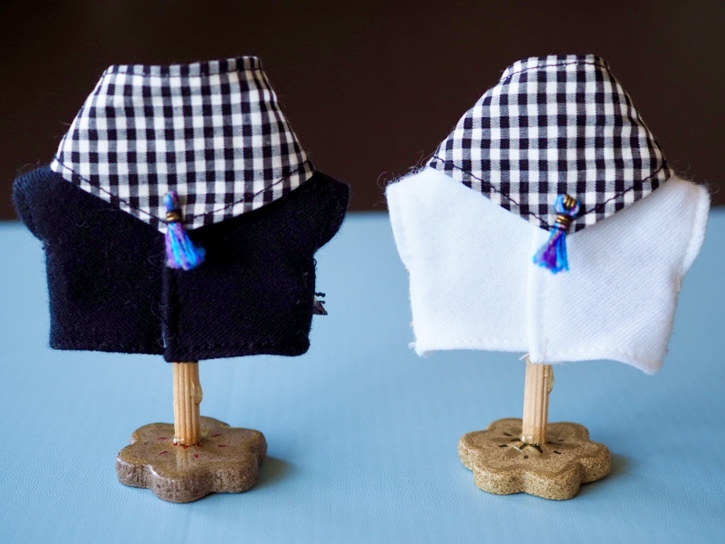 刺繍カットソー×ギンガムチェックストールset