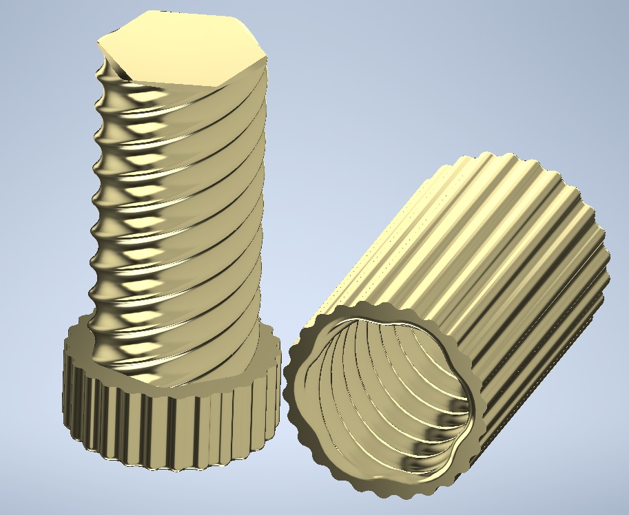 スルスル回る六条ネジ 3dプリンター用データ 麦茶の気まぐれストア Booth