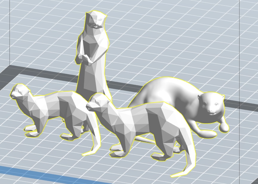 麦茶のカワウソシリーズ3【3Dプリンター用データ】