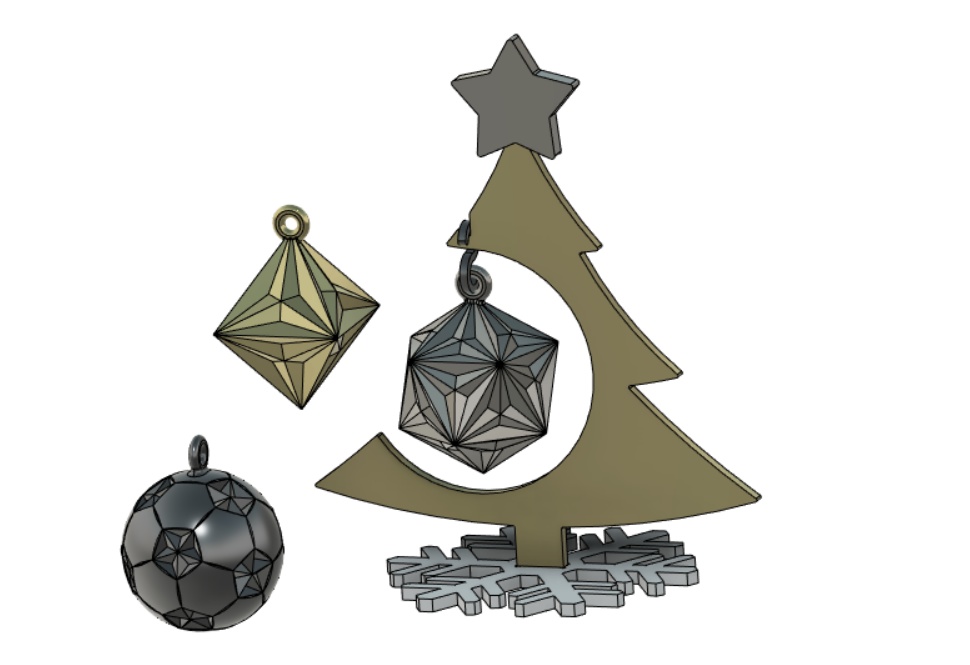 クリスマスツリー【3Dプリンター用データ】