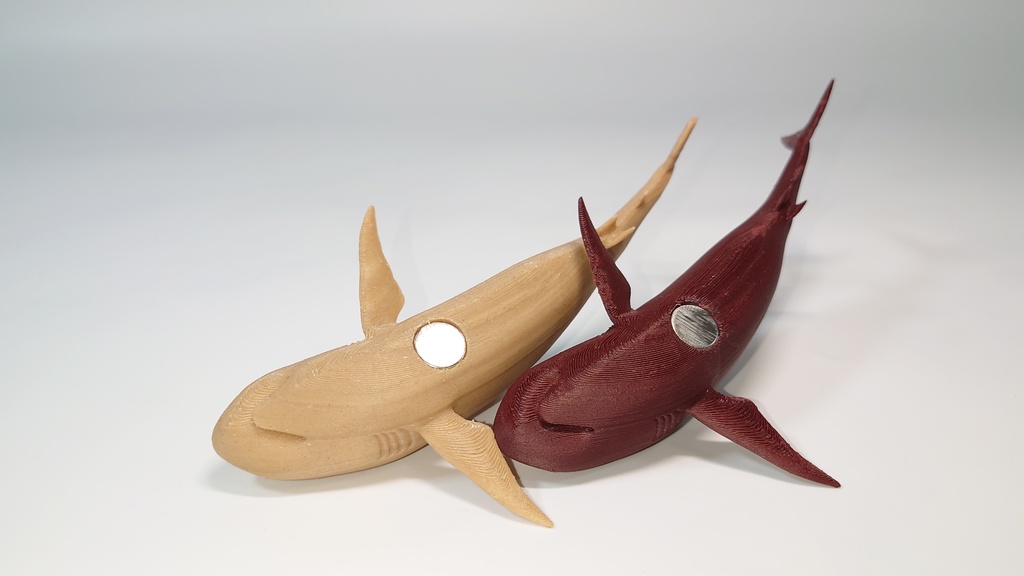 木彫り風サメマグネット【受注生産】