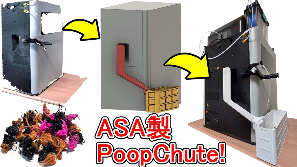  Bambu Lab H2D用ゴミ箱 Poop Chute