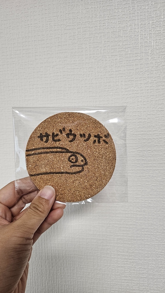 手描きコルクコースター