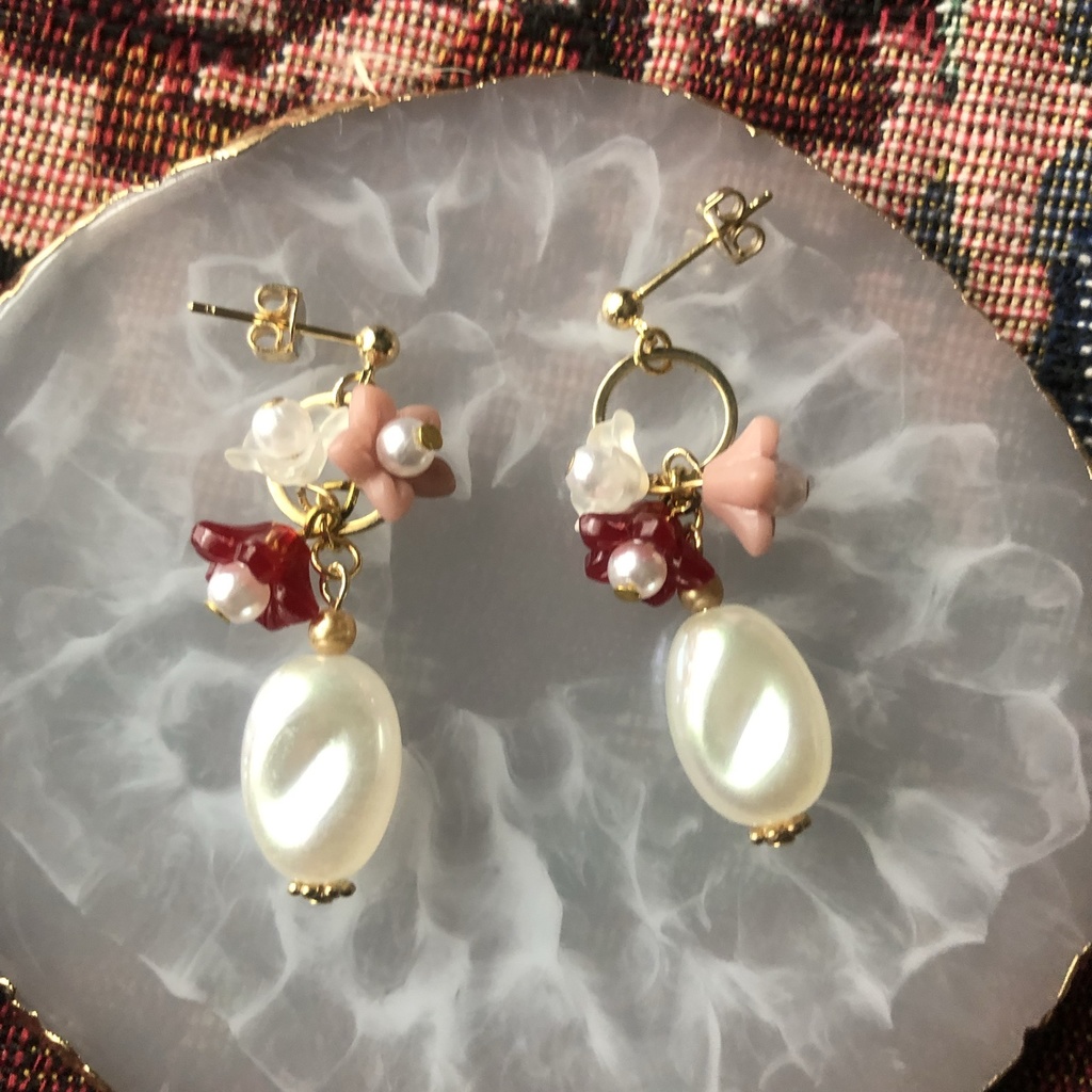 【シャイロックselect 花咲く森 花の耳飾り】イメージピアス※イヤリングに変更可能