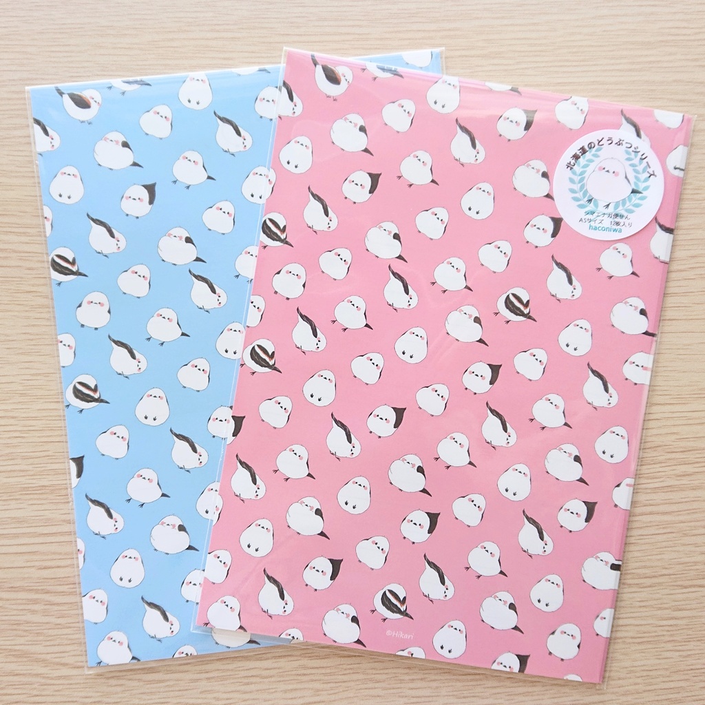 【北海道のどうぶつシリーズ】シマエナガ便せん(ピンク)