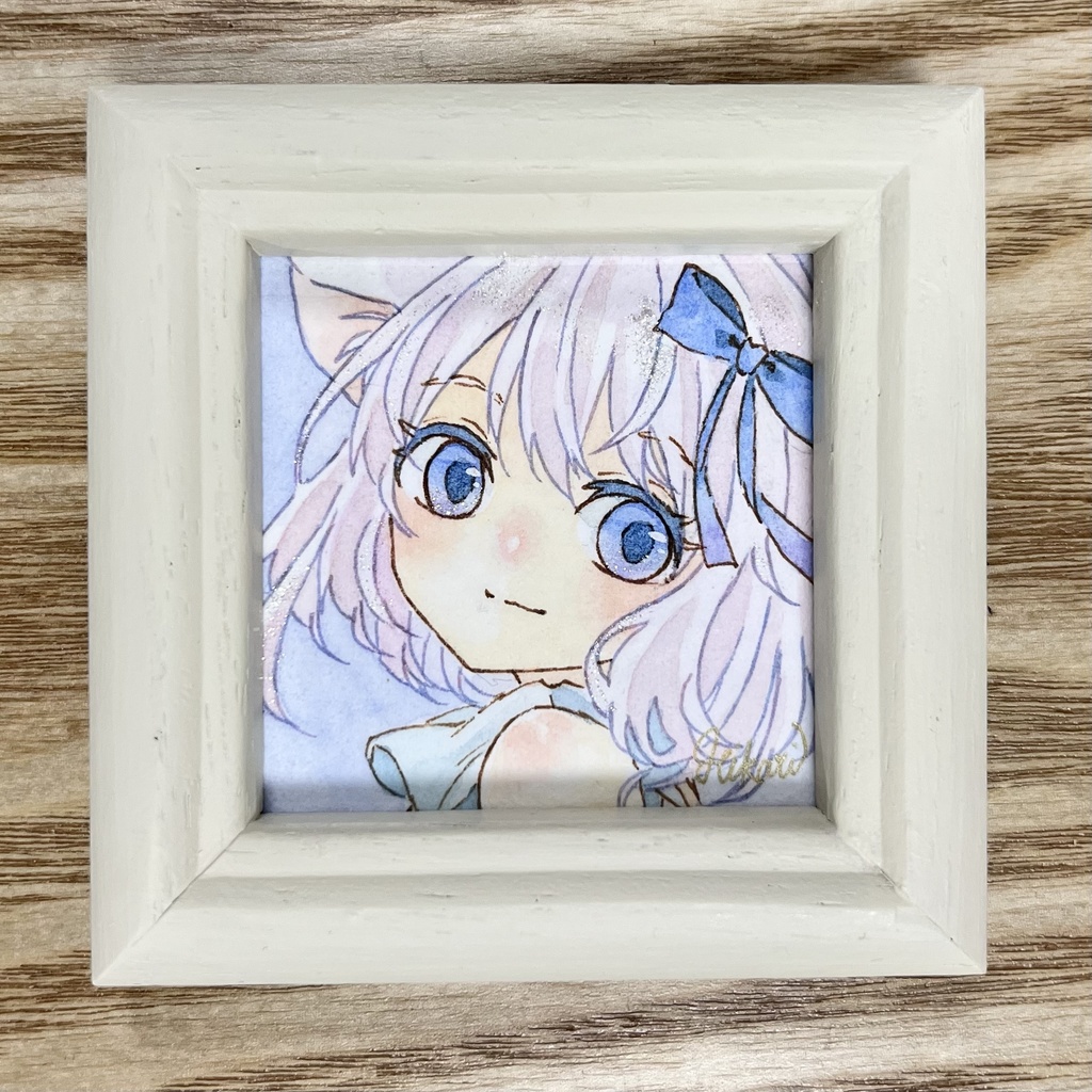 【ミニ原画】しろねこ