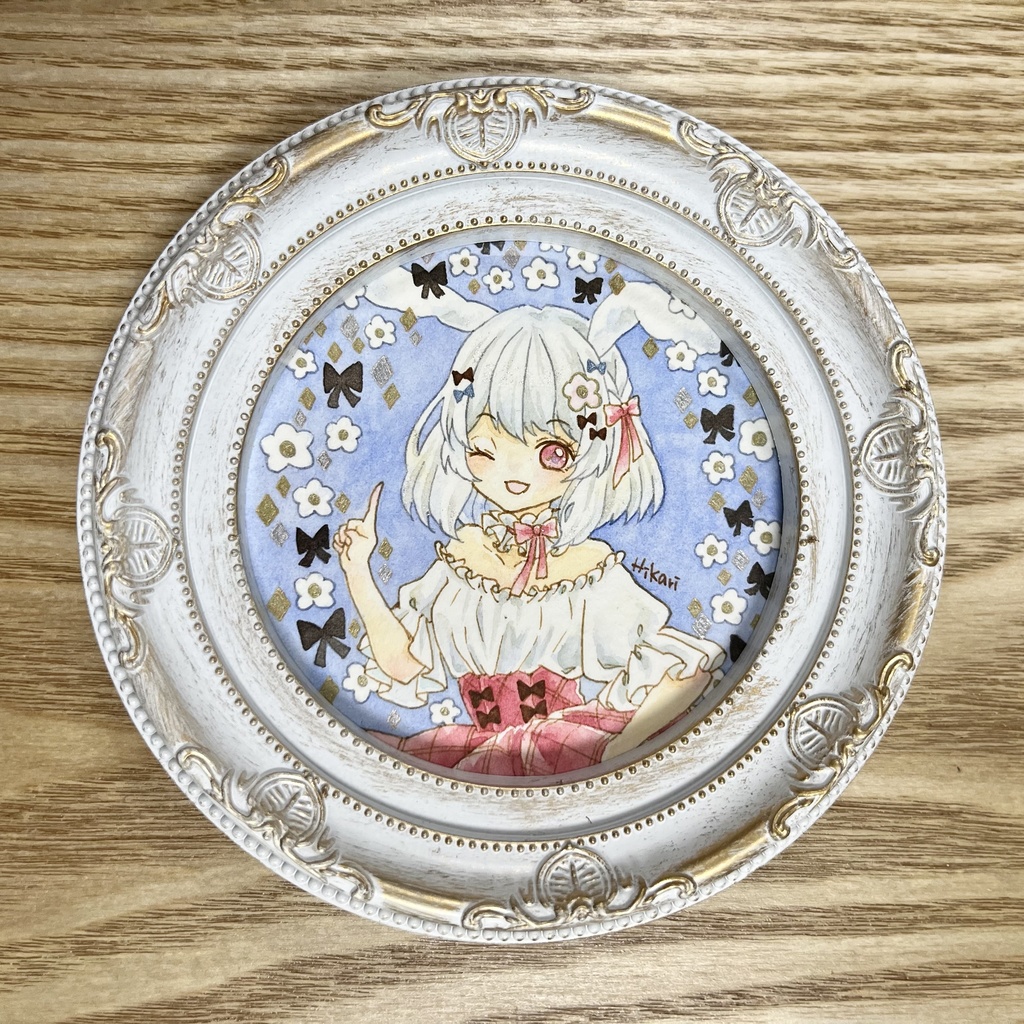 【ミニ原画】しろうさぎ