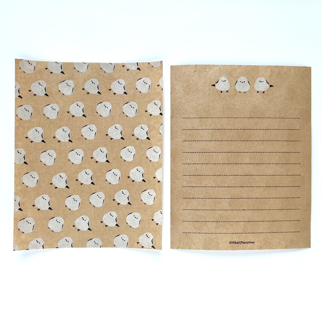 【北海道のどうぶつシリーズ】シマエナガ ミニレターセット