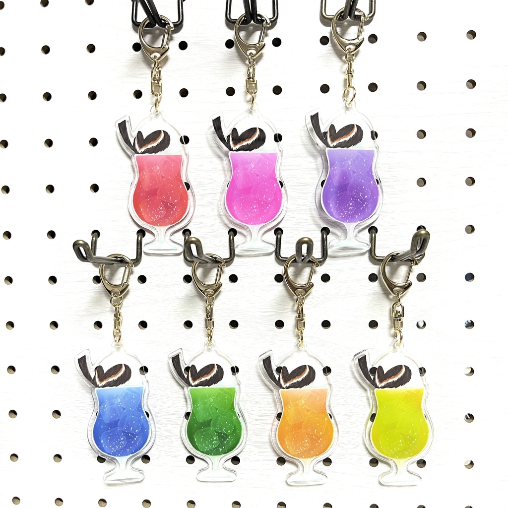 【北海道のどうぶつシリーズ】シマエナガクリームソーダ【アクリルキーホルダー】