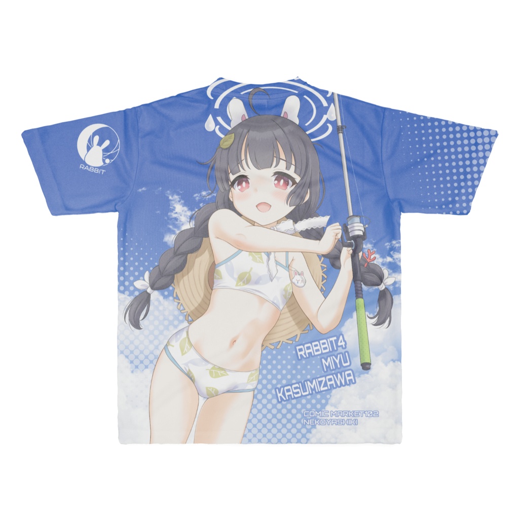 C102霞沢ミユ フルグラフィックTシャツ XL
