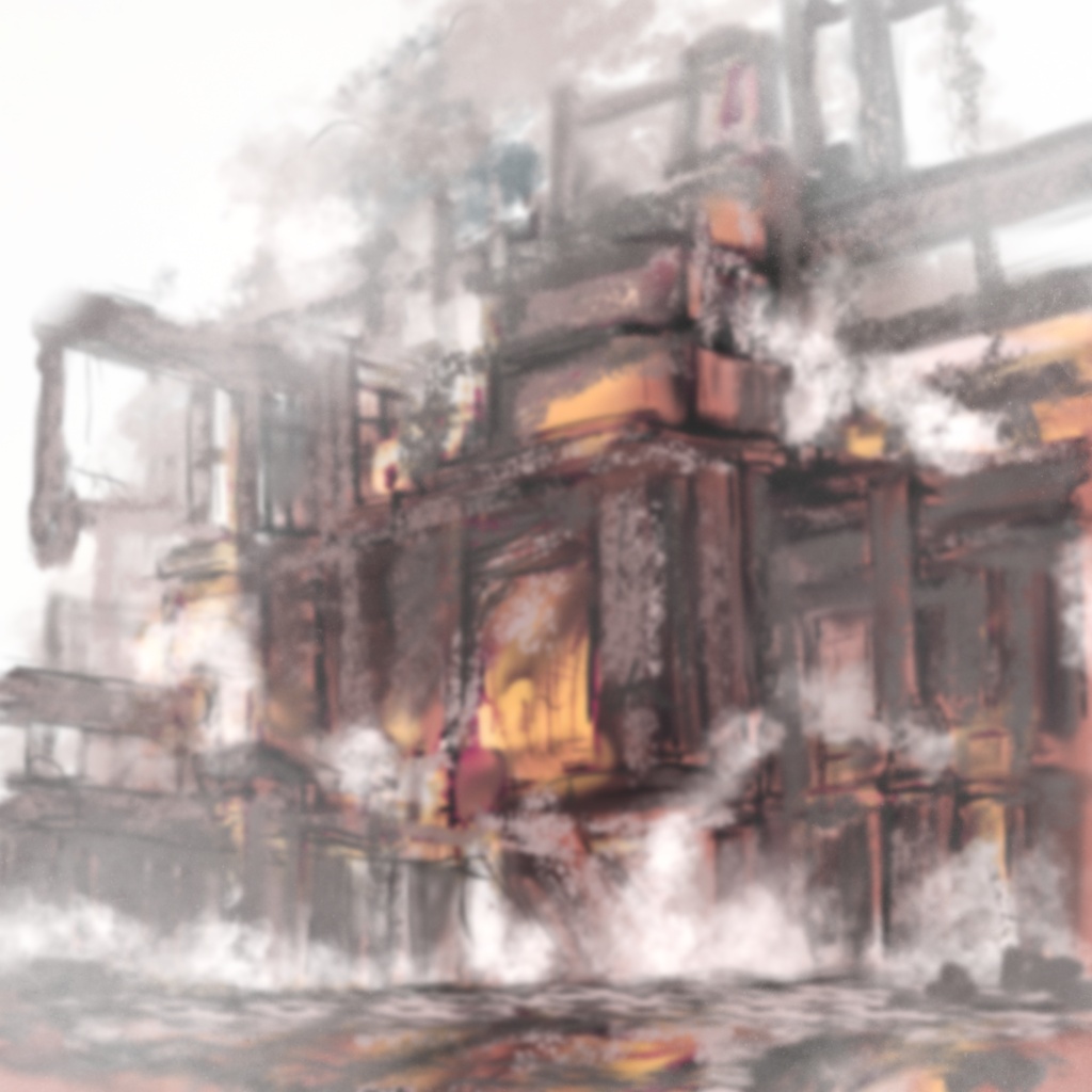 【立ち絵素材】鬼族の鍛冶職人|大槌・表情差分8種|Oni Blacksmith