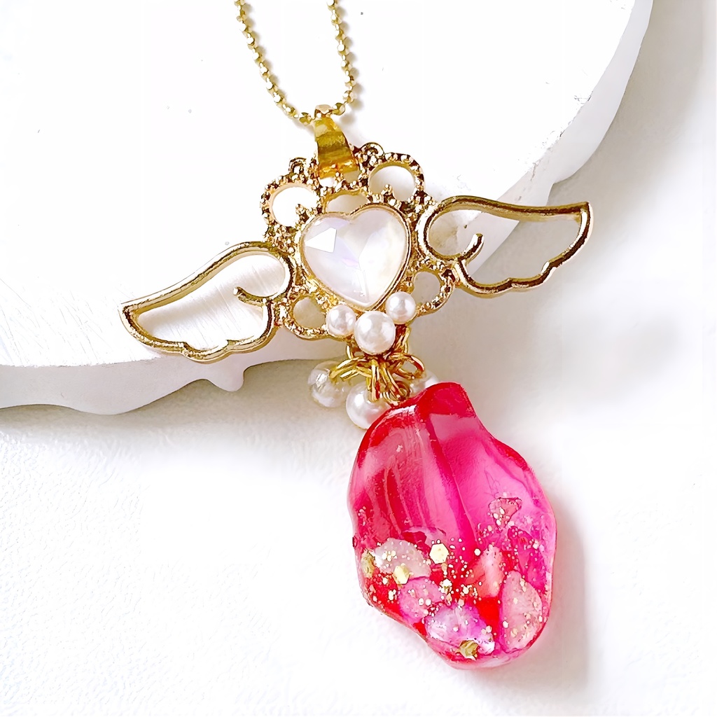 天翔の翼 紅耀晶のネックレス Rocolia-ロコリア-シリーズ キーホルダー バックチャーム 鉱石レジン