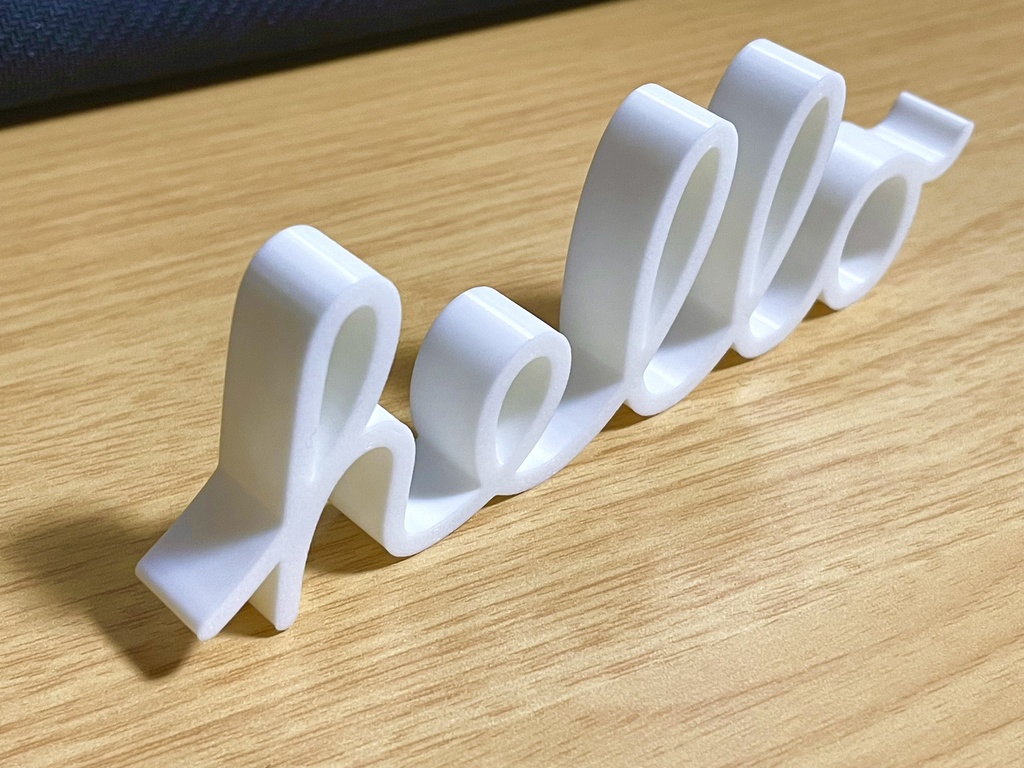 林檎風「hello」オブジェ