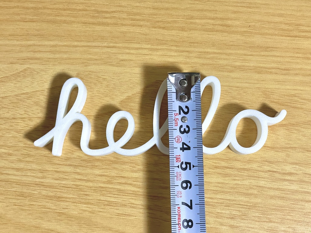 林檎風「hello」オブジェ