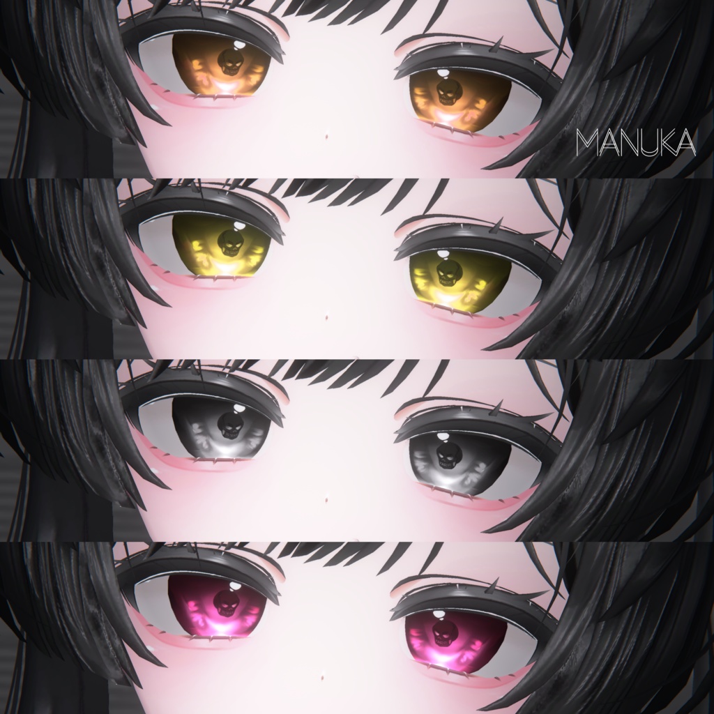 【マヌカ】メイク & 死神目テクスチャ