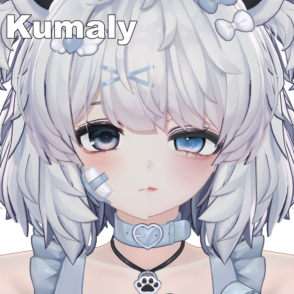 【クマリ】清楚系アイテクスチャー & メイク & Face Blendshape