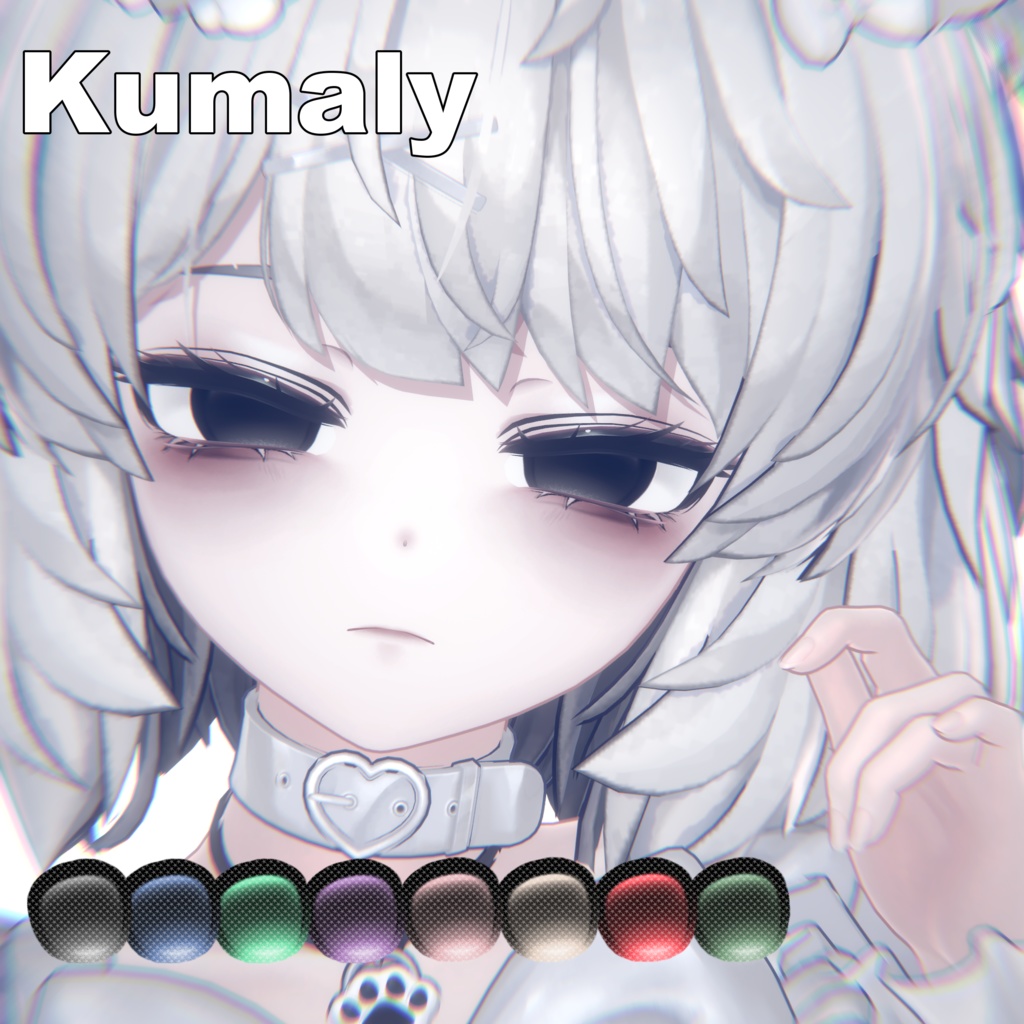 【クマリ】DARKアイテクスチャー & メイク & Face Blendshape