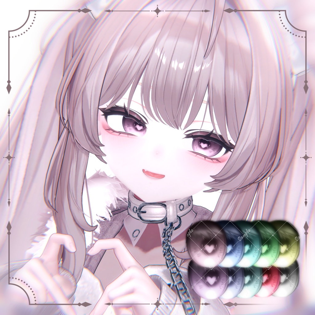 【しなの】Heart Signalﮩ٨ـ♡ﮩ٨ـ MAKEUP & EYE & Face Blendshape 1