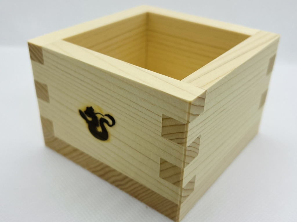 タツミモチーフ ヒノキ一合枡