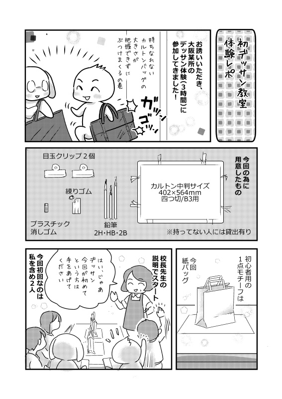 デッサン体験オフレポ