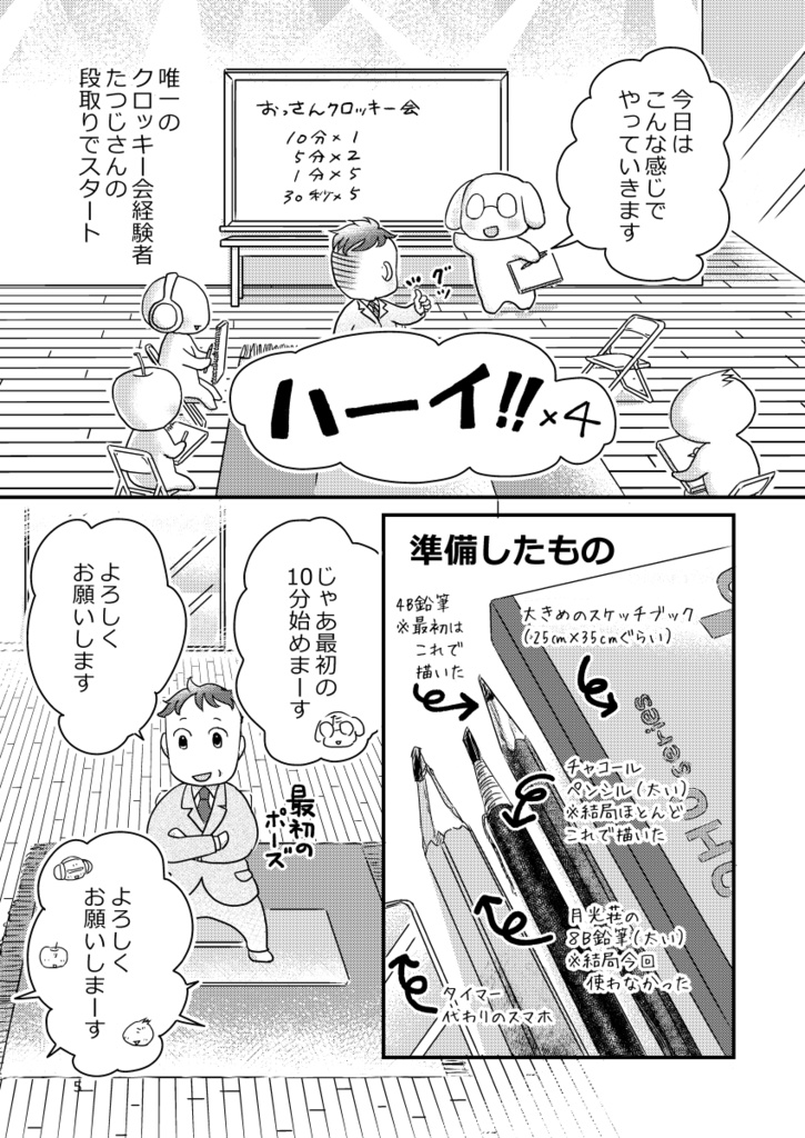 レンタルおっさんクロッキーオフ会レポート