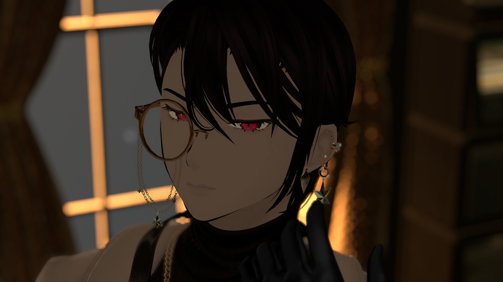 【3Dモデル】星の落下のモノクル