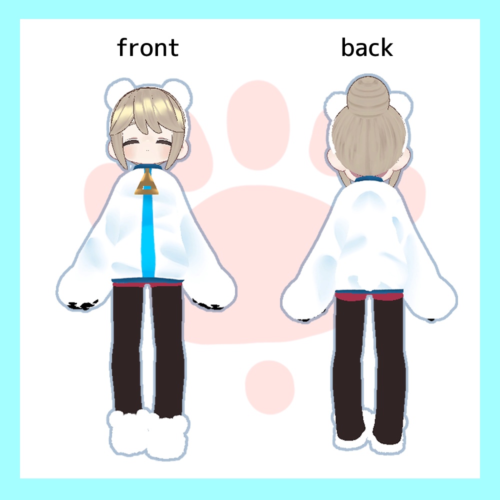 【ギミックつき】しろくまジャケット【キプフェル対応】